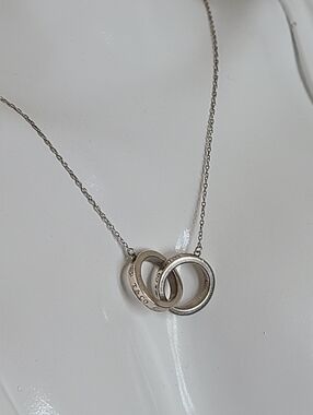 Tiffany & Co 1837 Interlocking Circles Luxury Sterling Silver Chain Necklace